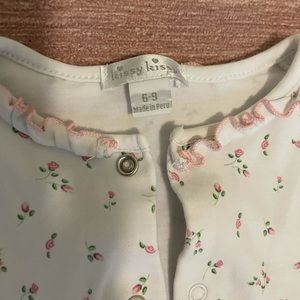 Infant pink floral onesie